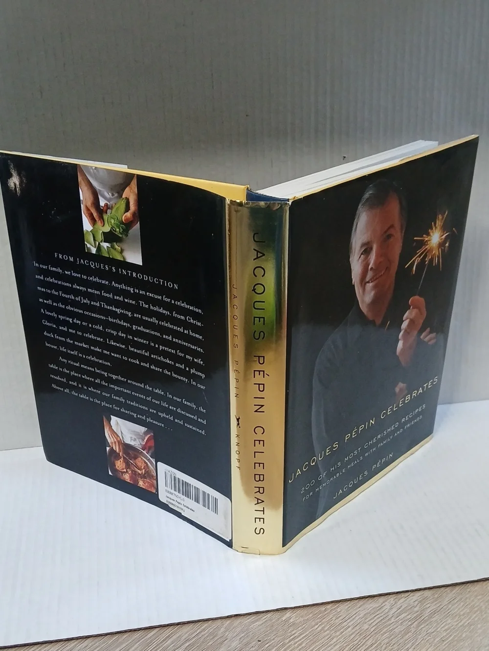 Jacques Pépin Celebrates Cookbook 2001 First Edition Hardcover 200 Recipes